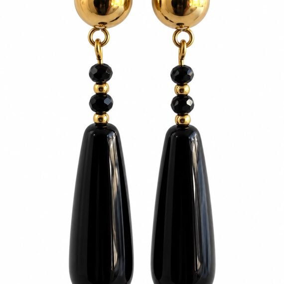 Aros Frida Onix Negro