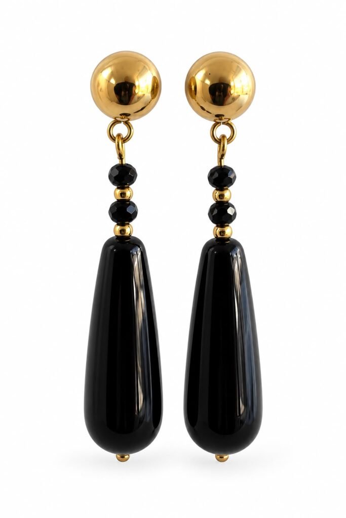 Aros Frida Onix Negro
